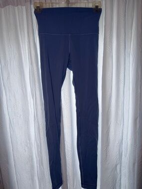 High-Waisted Blue Leggings